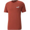 PUMA Ess+ Metallic Embroidery Logo T-Shirt Herren chili oil 3XL