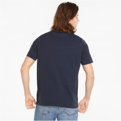 PUMA Ess+ Metallic Embroidery Logo T-Shirt Herren parisian night M