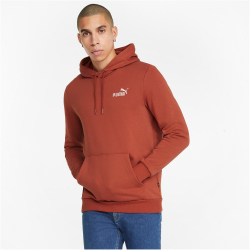 PUMA Ess+ Metallic Embroidery Logo Hoodie Fleece chili oil M