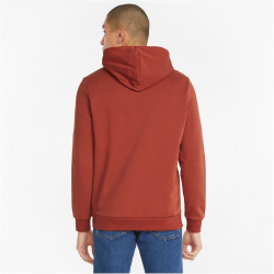 PUMA Ess+ Metallic Embroidery Logo Hoodie Fleece chili oil M