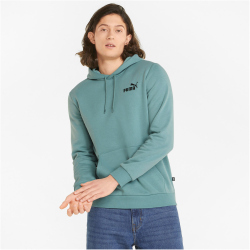 PUMA Ess+ Metallic Embroidery Logo Hoodie Fleece mineral blue M