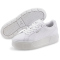 PUMA Karmen Leder Plateau Sneaker Damen PUMA white/PUMA white/PUMA silver 39