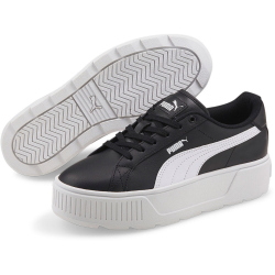 PUMA Karmen Leder Plateau Sneaker Damen puma black/puma...