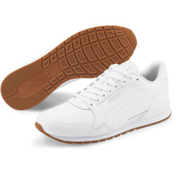 PUMA ST Runner v3 Leder Sneaker puma white/puma white/gum 41