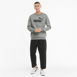 PUMA Ess Big Logo Crew Fleece-Sweatshirt Herren