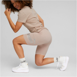 PUMA Ess+ Metallic Shorts Leggings Damen