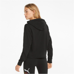 PUMA Ess+ Metallic Cropped Hoodie Damen