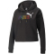 PUMA Ess+ Metallic Cropped Hoodie Damen