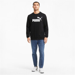 PUMA Ess Big Logo Crew Fleece-Sweatshirt Herren PUMA black M