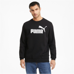 PUMA Ess Big Logo Crew Fleece-Sweatshirt Herren PUMA black M