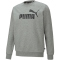 PUMA Ess Big Logo Crew Fleece-Sweatshirt Herren medium gray heather XL