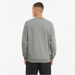 PUMA Ess Big Logo Crew Fleece-Sweatshirt Herren medium gray heather 3XL