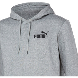 PUMA Ess Small Logo Hoodie Herren medium gray heather M