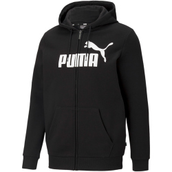 PUMA Ess Big Logo Fleece-Kapuzenjacke Herren PUMA black XS