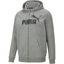 PUMA Ess Big Logo Fleece-Kapuzenjacke Herren medium gray...