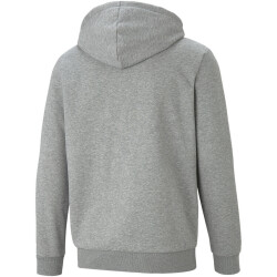 PUMA Ess Big Logo Fleece-Kapuzenjacke Herren medium gray heather M