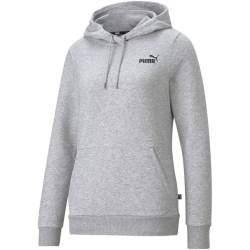 PUMA Ess Small Logo Hoodie Damen light gray heather XL