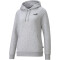PUMA Ess Small Logo Hoodie Damen light gray heather XL