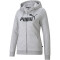 PUMA Ess Logo Kapuzenjacke Damen light gray heather L