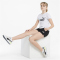 PUMA Logo Jogginganzug Set mit T-Shirt und Shorts M&auml;dchen PUMA white 140