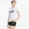 PUMA Logo Jogginganzug Set mit T-Shirt und Shorts M&auml;dchen PUMA white 140