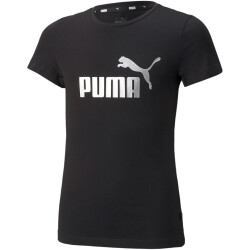 PUMA Ess+ Metallic Logo T-Shirt Mädchen PUMA black 164