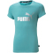 PUMA Ess+ Metallic Logo T-Shirt M&auml;dchen porcelain 176