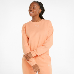 PUMA HER Crew Sweatshirt Damen peach pink XL