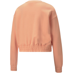 PUMA HER Crew Sweatshirt Damen peach pink XL