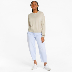 PUMA HER Crew Sweatshirt Damen putty S