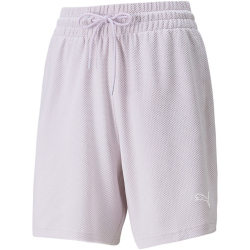 PUMA HER High-Waist Sweatshorts Damen lavender fog XXL