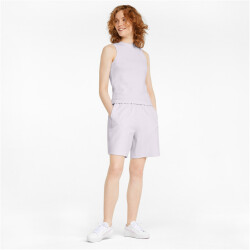 PUMA HER High-Waist Sweatshorts Damen lavender fog XXL
