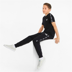 PUMA Ess+ Metallic Tape T-Shirt Jungen puma black 128