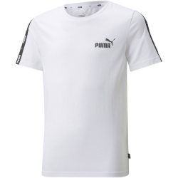 PUMA Ess+ Metallic Tape T-Shirt Jungen puma white 128