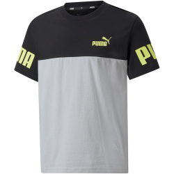 PUMA Power T-Shirt Jungen harbor mist/black 116