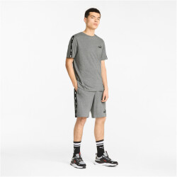 PUMA Ess+ Metallic Tape T-Shirt Herren medium gray heather S