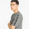 PUMA Ess+ Metallic Tape T-Shirt Herren medium gray heather S