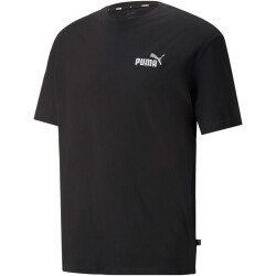 PUMA Ess+ Metallic Relaxed T-Shirt Herren PUMA black M