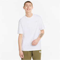 PUMA Ess+ Metallic Relaxed T-Shirt Herren PUMA white XXL