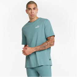 PUMA Ess+ Metallic Relaxed T-Shirt Herren mineral blue 3XL