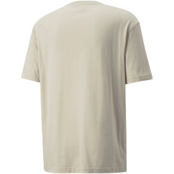 PUMA Ess+ Metallic Relaxed T-Shirt Herren putty S