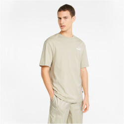PUMA Ess+ Metallic Relaxed T-Shirt Herren putty XXL