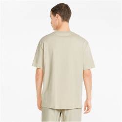 PUMA Ess+ Metallic Relaxed T-Shirt Herren putty XXL