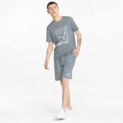 PUMA Ess+ Metallic Relaxed Sweatshorts Herren medium gray...