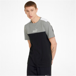 PUMA Ess+ Metallic Block T-Shirt Herren puma black XXL