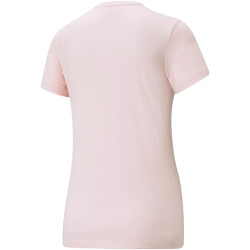 PUMA Ess+ Metallic Embroidery T-Shirt Damen chalk pink S
