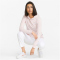 PUMA Ess+ Metallic Embroidery Hoodie Damen chalk pink L