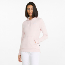 PUMA Ess+ Metallic Embroidery Hoodie Damen chalk pink XS
