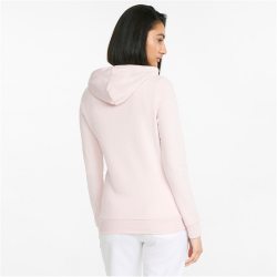 PUMA Ess+ Metallic Embroidery Hoodie Damen chalk pink XS