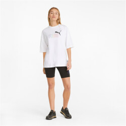 PUMA Ess+ Metallic Rainbow T-Shirt Damen PUMA white XS